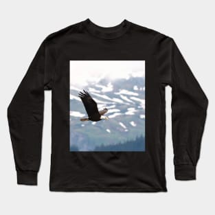 Eagle In Flight Long Sleeve T-Shirt